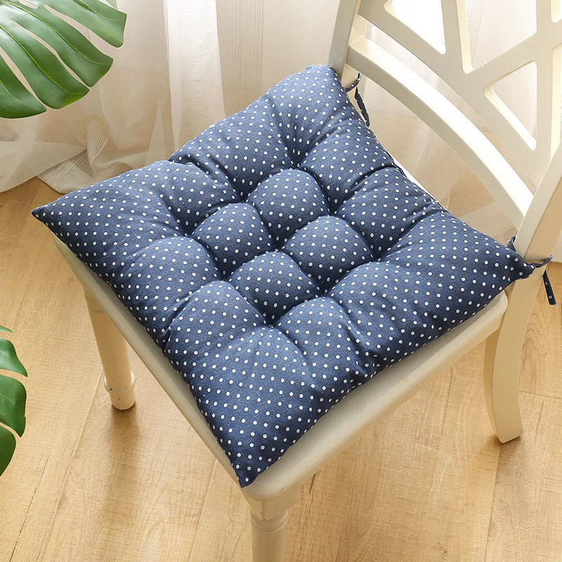 Afralia™ Square Cotton Upholstery Chair Cushion for Office, Home, Car, Garden, or Lounge