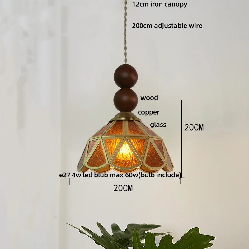 Afralia™ Butterfly Tiffany Glass Pendant Lamp Modern Nordic LED Hanging Light
