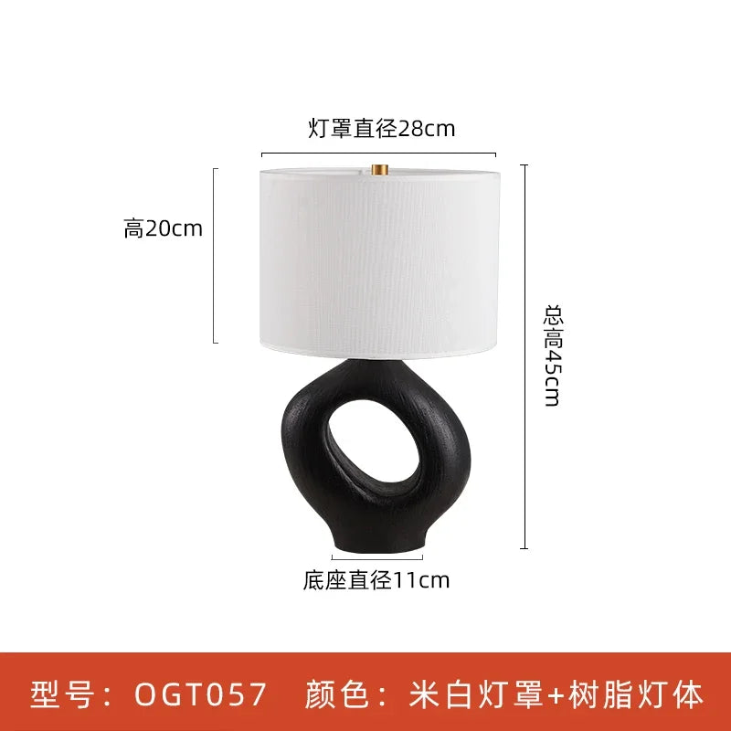 Afralia™ Modern Resin LED Table Lamp for Living Room, Bedroom, Coffee Tables