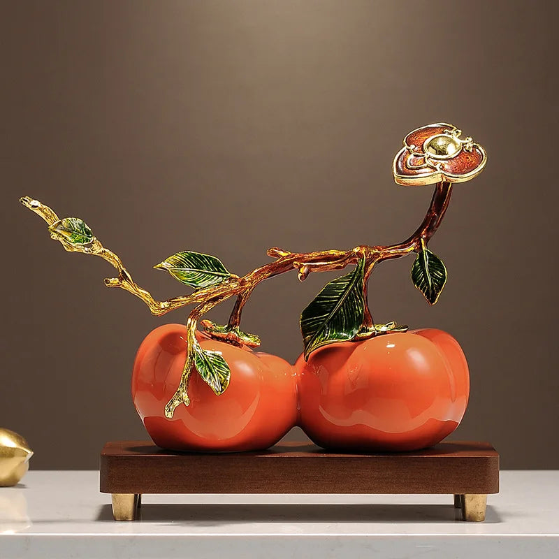 Persimmons Ornaments Home Decor Living Room Porch Cabinets Housewarming Gift Afralia™