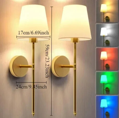 Afralia™ RGB Remote Wall Lamp for Ambience and Decor