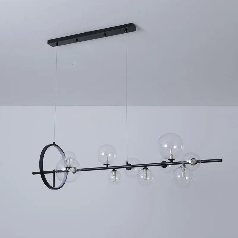 Afralia™ Nordic Glass Ball Chandelier for Home Decor and Lighting