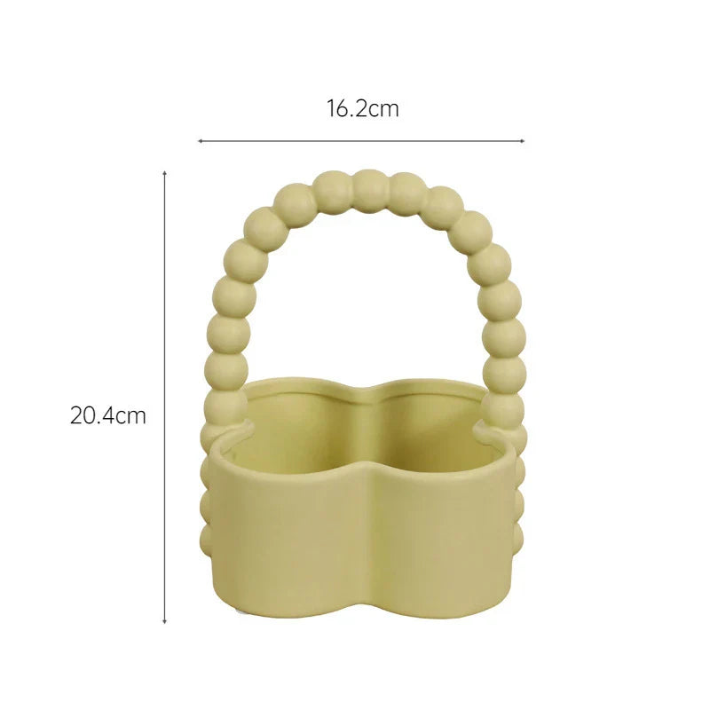 Afralia™ Ceramic Fruits Bowl Tray, Breakfast Dinner Plates, Hotel Restaurant Fruit Plate