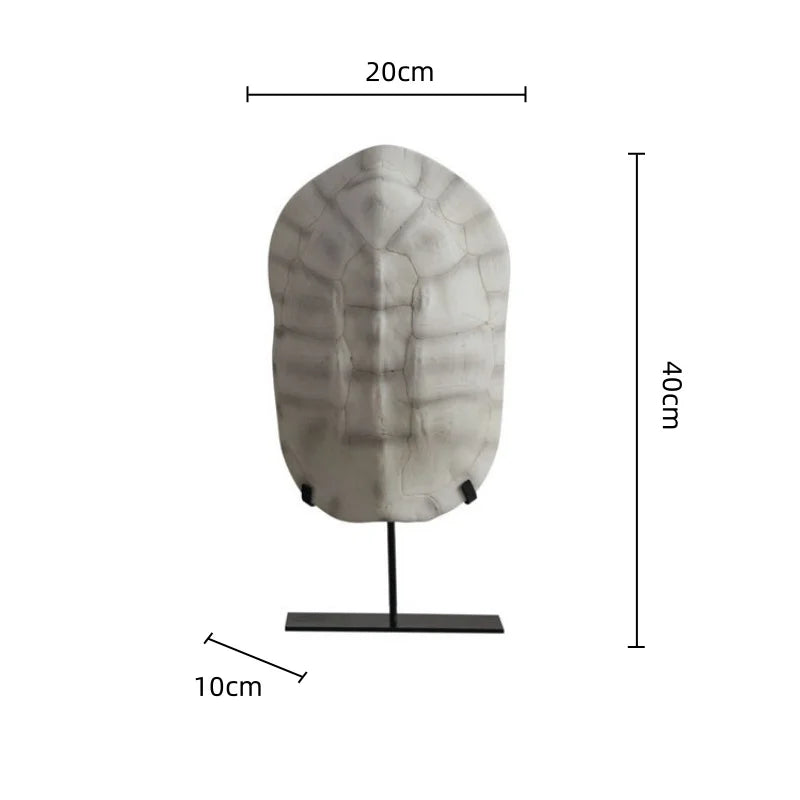 Afralia™ Resin Turtle Shell Sculpture Figurine Home Decor Accent