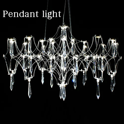 Afralia™ Crystal Chandelier Pendant Light for Home Decor Lighting