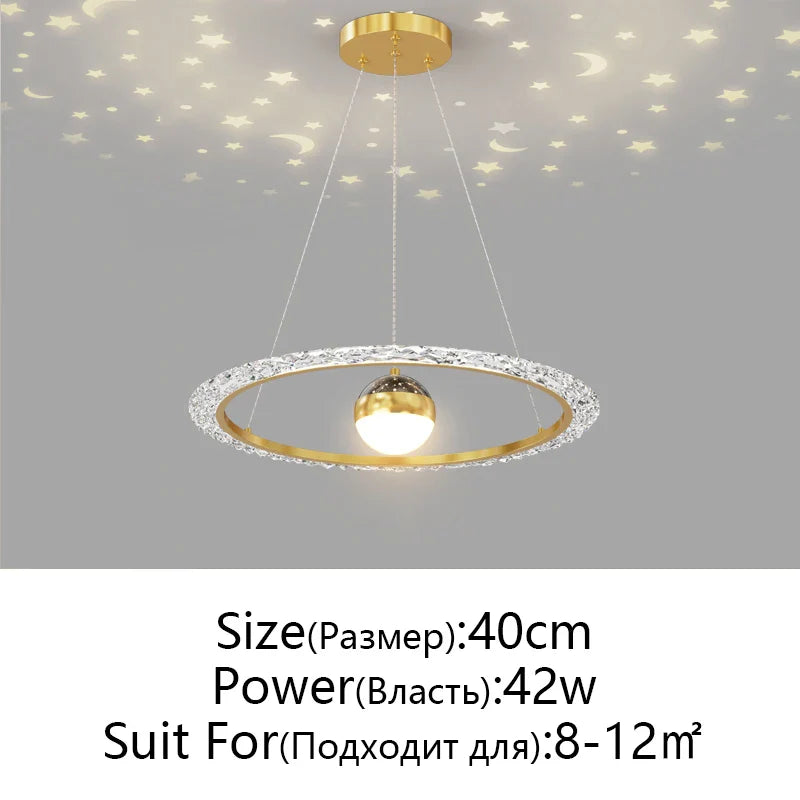 Afralia™ Nordic Gyptian LED Chandelier for Living Room Bedroom Dining Room