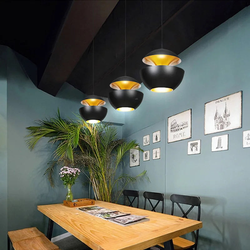 Afralia™ Industrial Style LED Pendant Light for Restaurant, Kitchen, and Home Decor