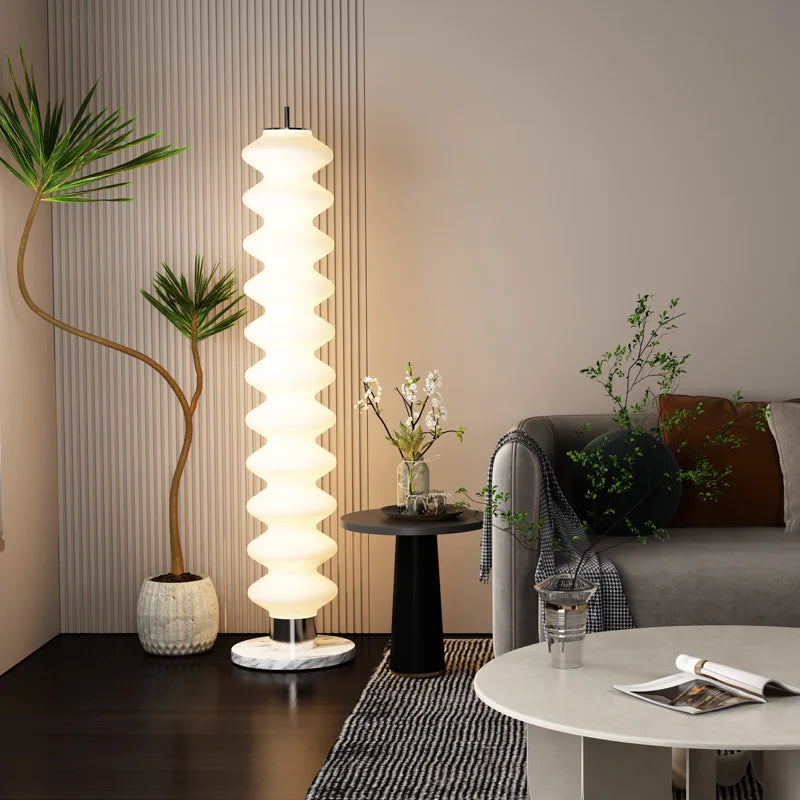 Afralia™ LED Gourd Sanding Floor Lamp: Nordic Design for Living Room, Bedroom & Shop