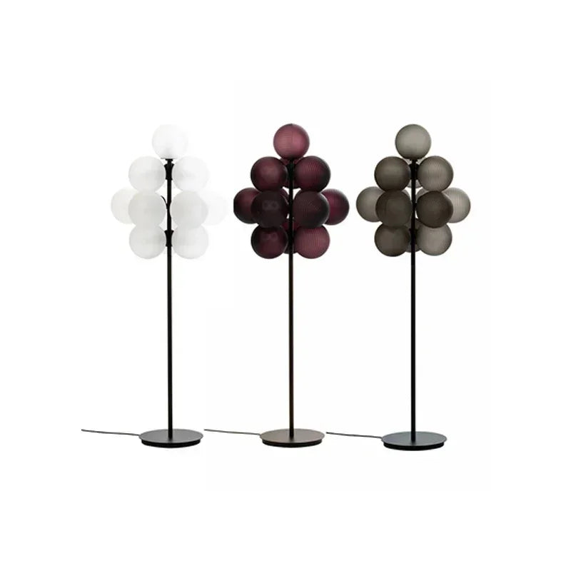 Afralia™ Bubble Glass LED Floor & Table Lamp Set for Modern Living Room & Bedroom