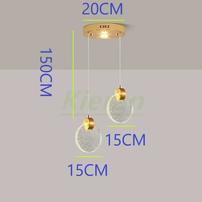 Afralia™ Crystal LED Chandelier: Modern 5head Highlight for Bedroom, Bar, Study Room Decor