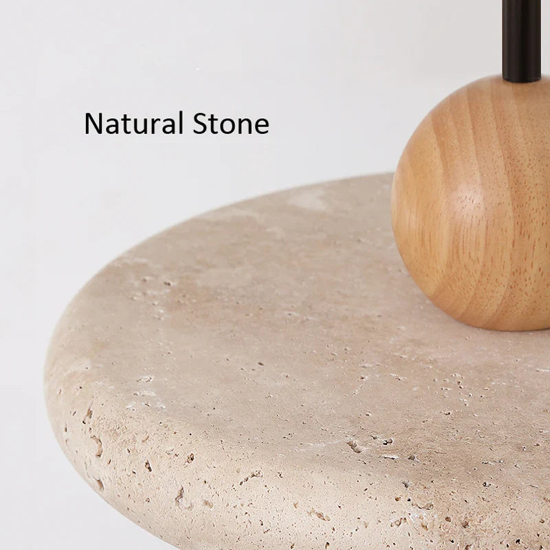 Afralia™ Yellow Limestone Wabi Sabi Pendant Lamp