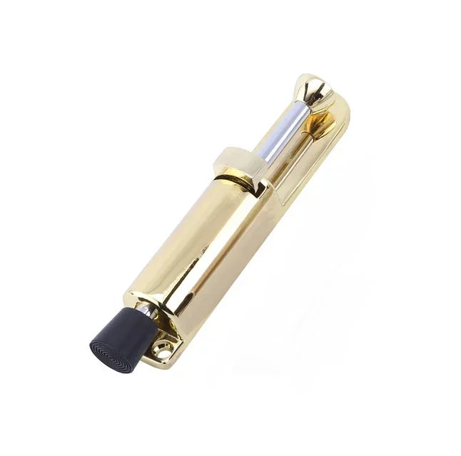 Afralia™ Stainless Steel Telescopic Door Stopper - Spring Loaded Step-On Holder