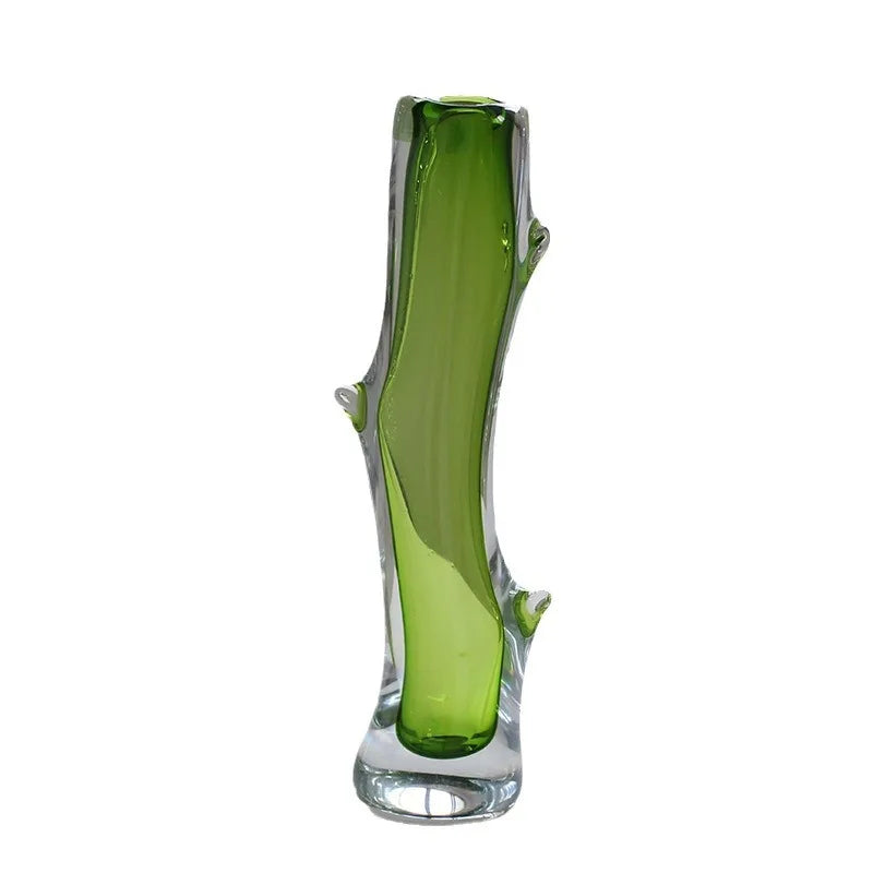 Afralia™ Glass Vase Branch Fork Shape Thick Bottle Floral Arrangement Terrarium