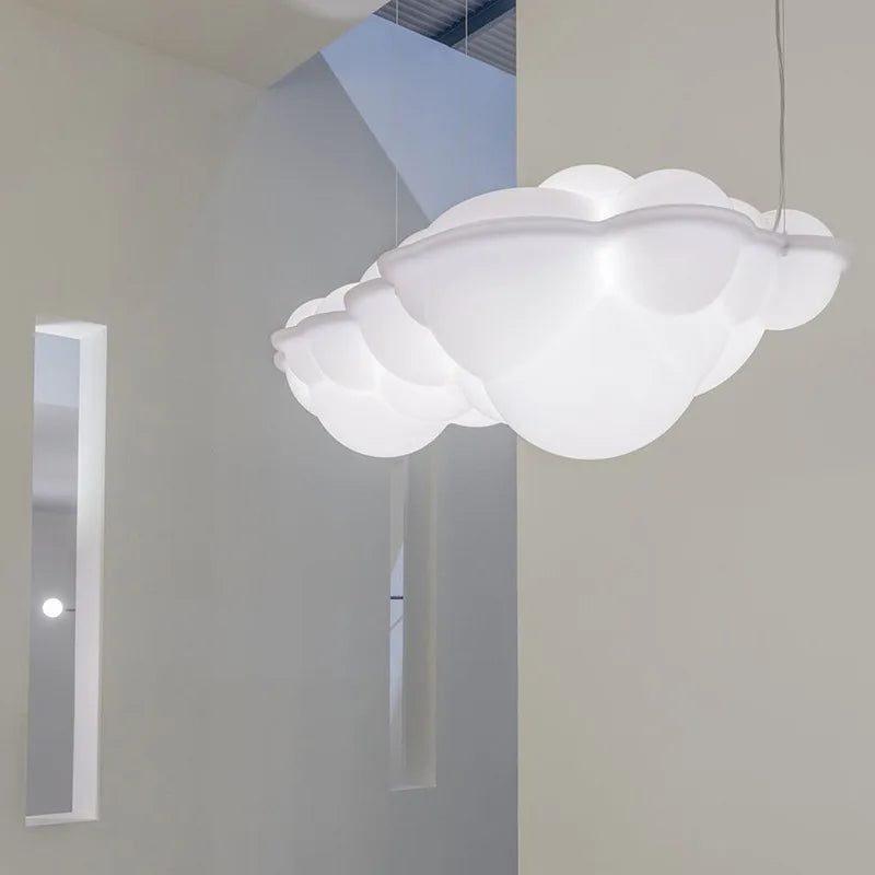 Afralia™ LED Cloud Pendant Lamp for Living Room Bedroom Restaurant Shop Indoor – Milky Cloud Lamp