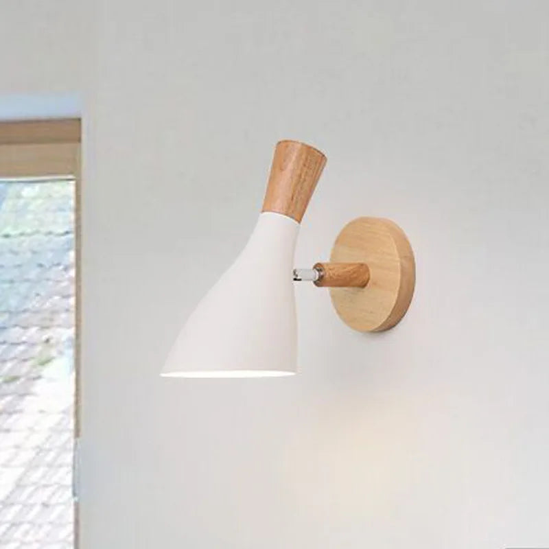 Afralia™ Scandinavian Macaron Horn Wall Lamp for Living Room, Bedroom, and Children's Room