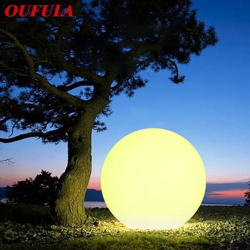 Afralia™ LED Ball Lamp for Outdoor Courtyards & Gardens - Rechargeable Landscaping Light