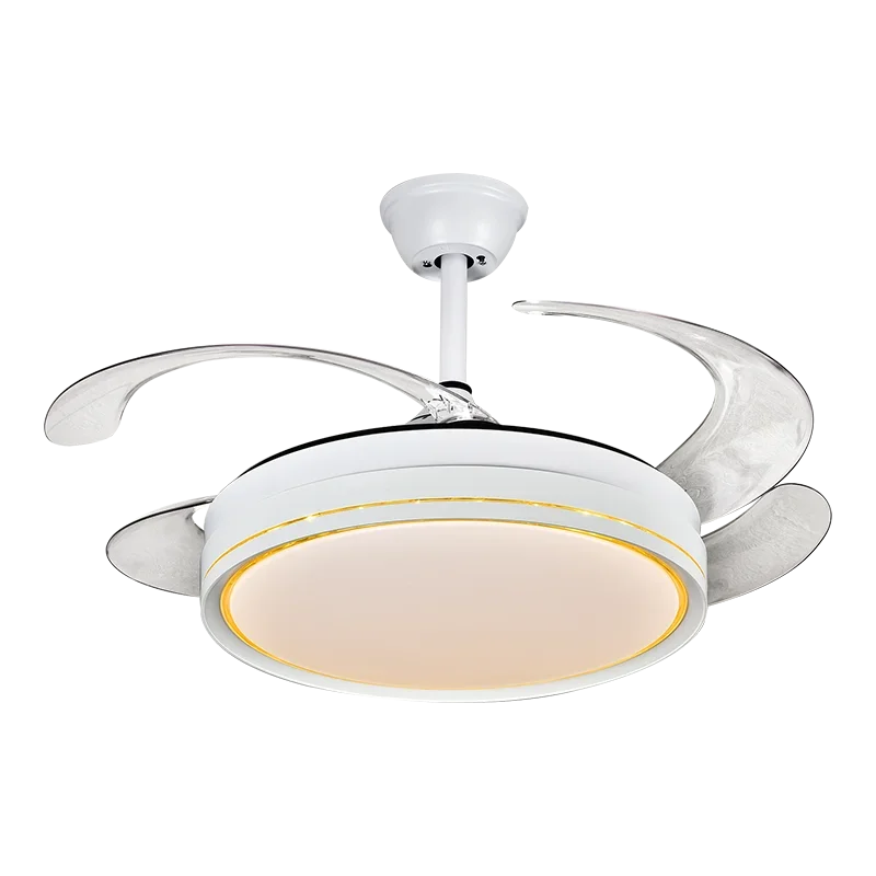 Afralia™ Decor LED Ceiling Fans with Remote Control for Living Room, Bedroom, Dining Room