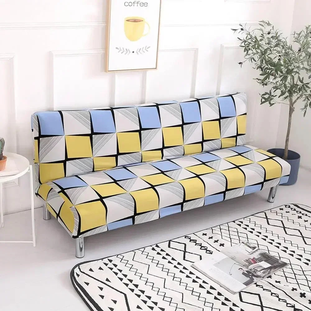Afralia™ Print Futon Sofa Cover Slipcover for Couch Case
