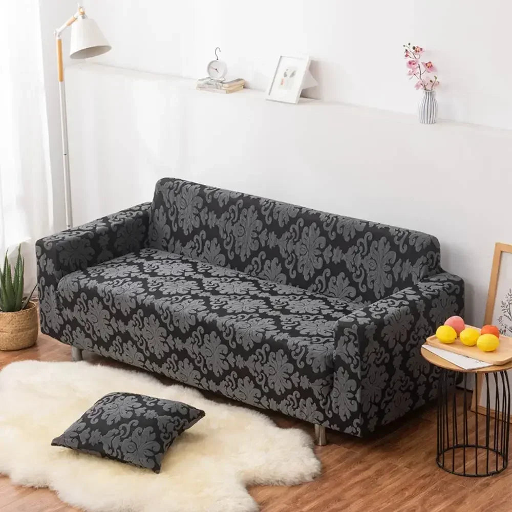 Afralia™ 3D Solid Embossed Thick Sofa Cover Slipcovers - Spandex Stretch Couch Case