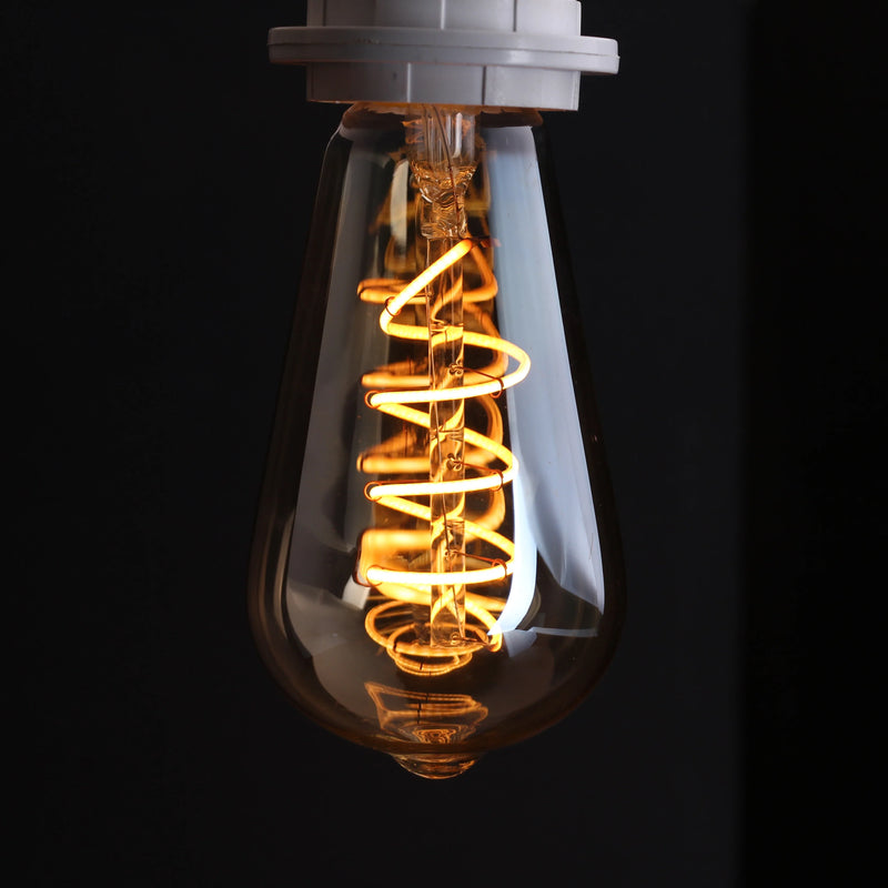 Afralia™ Wood Table Lamp Set with Filament Bulbs & EU Plug - Desk Bedside Décor