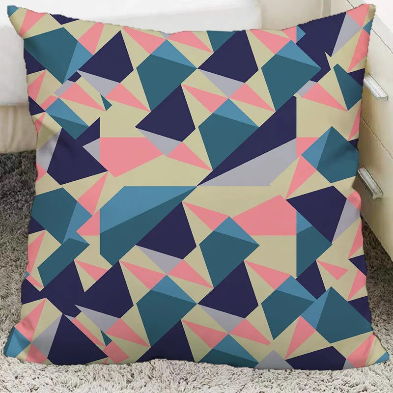 Afralia™ Nordic Grid Plush Pillow: Portable & Bounce Back for Home, Office, Car, & More