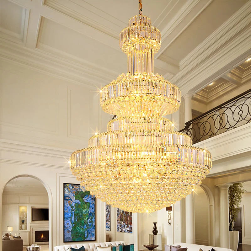 Afralia™ Classic Crystal Chandelier for Home, Restaurant, Hotel Lobby, and Exhibition Hall