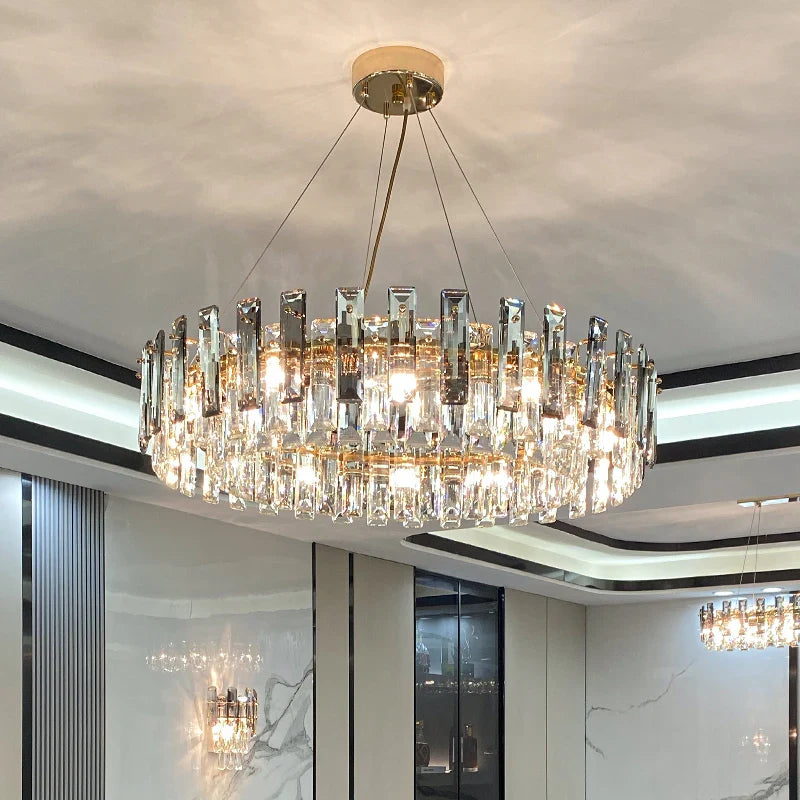 Afralia™ Modern Luxury Crystal Chandelier for Home Decor