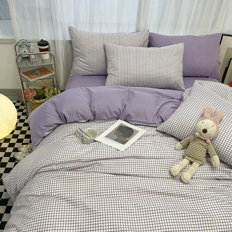 Afralia™ Geometric Pattern Bedding Sets: King & Queen Sizes, Smooth & Breathable Bedclothes