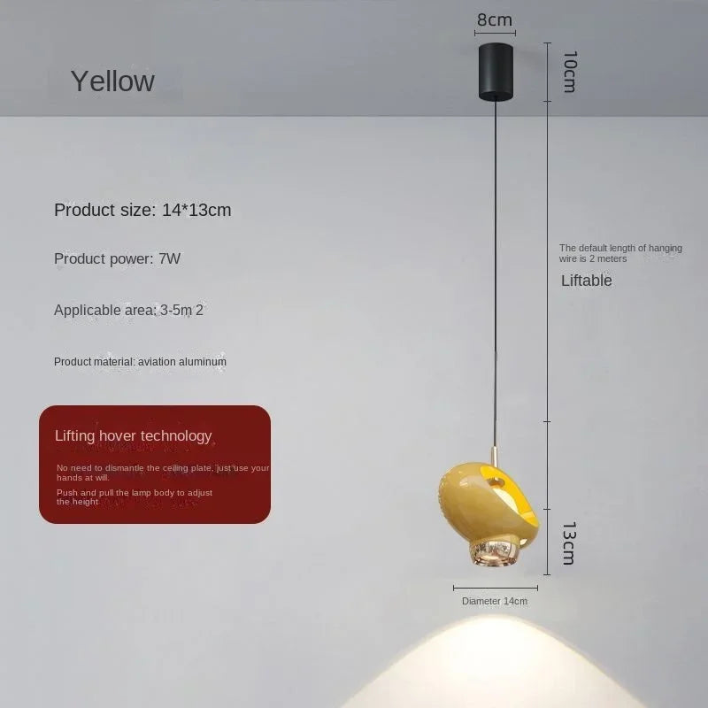Afralia™ Modern Adjustable Round Pendant Light with LED, Stretchable Angle for Home Decor