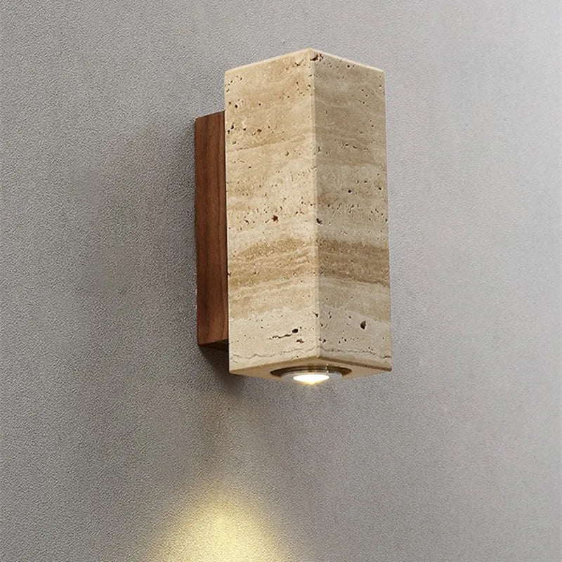 Afralia™ LED Stone Wall Sconce Wabi-sabi Retro Home Decor