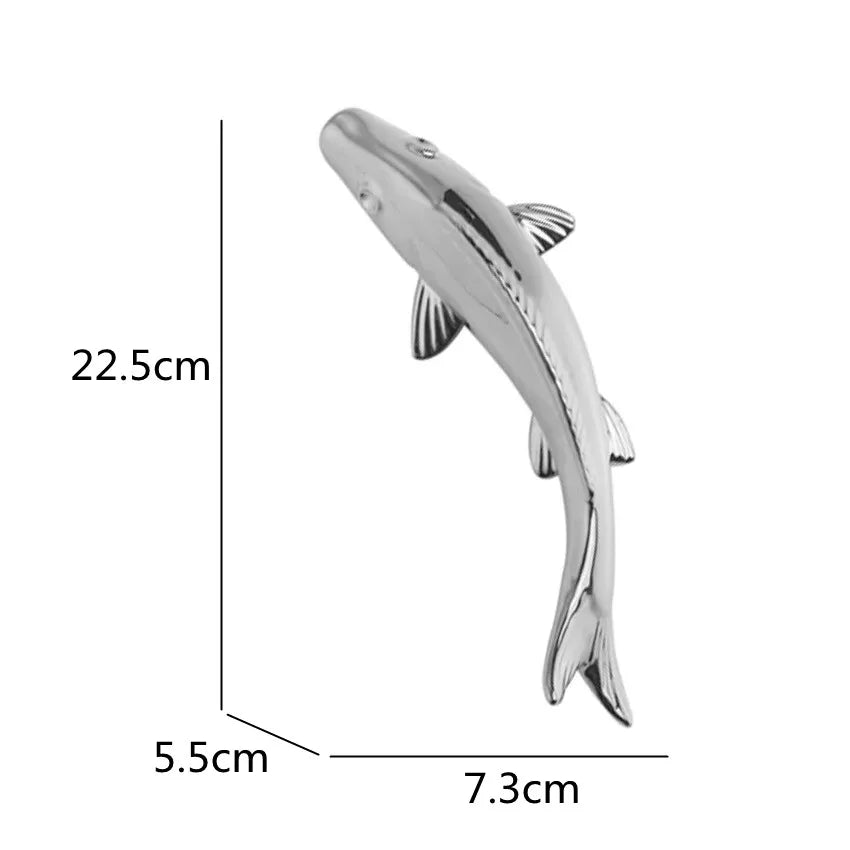 Afralia™ Ceramic Goldfish Lotus Leaf Wall Decoration Set