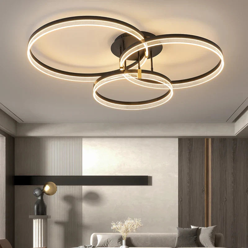 Afralia™ Modern Minimalism Led Acrylic Ceiling Lamp for Living Dining Bedroom Lighting