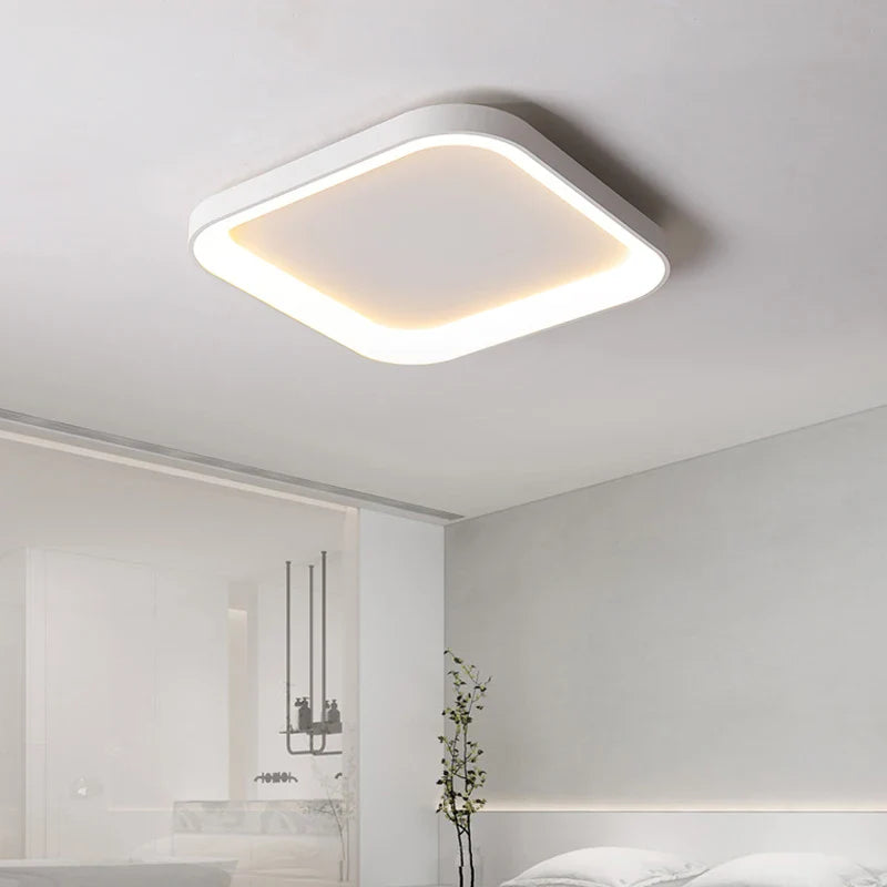 Afralia™ Square LED Ceiling Lights Modern Nordic Bedroom Lamp Loft Decor