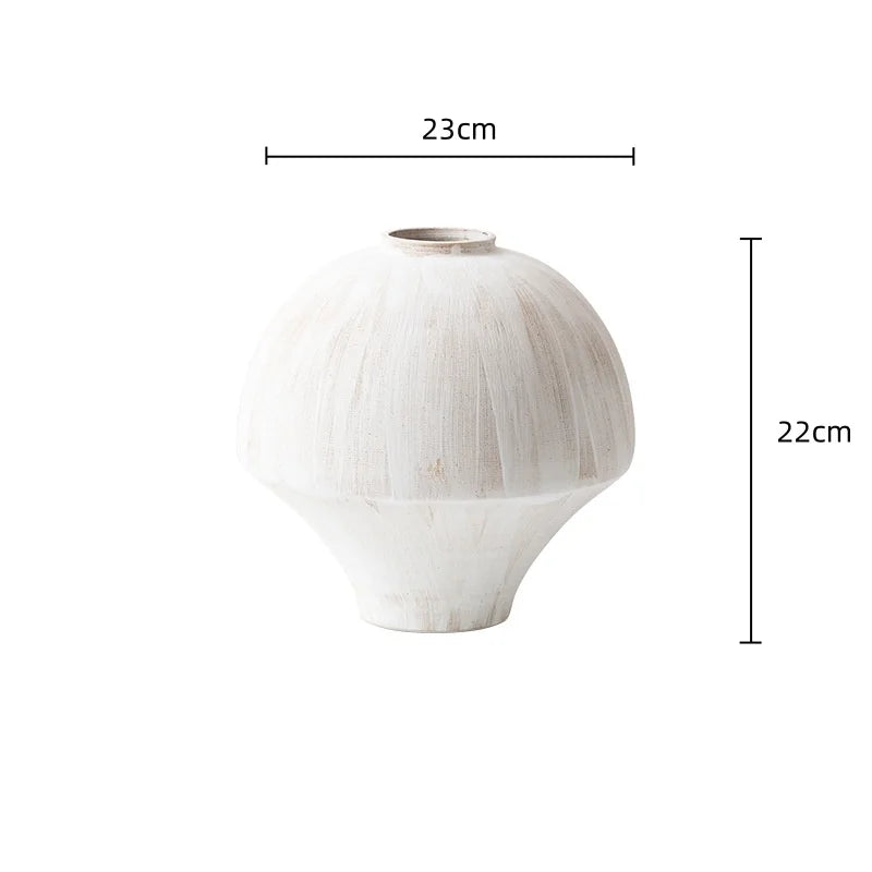 Afralia™ Chinese-style Retro Porcelain Vase Handmade Flower Vase Artistic Home Decoration