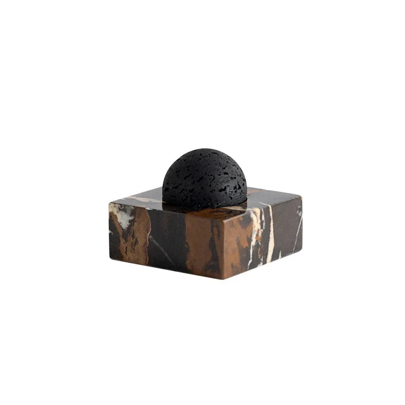 Afralia™ Lava Rock Stone Diffuser, Marble Base, Luxury Essential Oil Diffusers for Home Offices