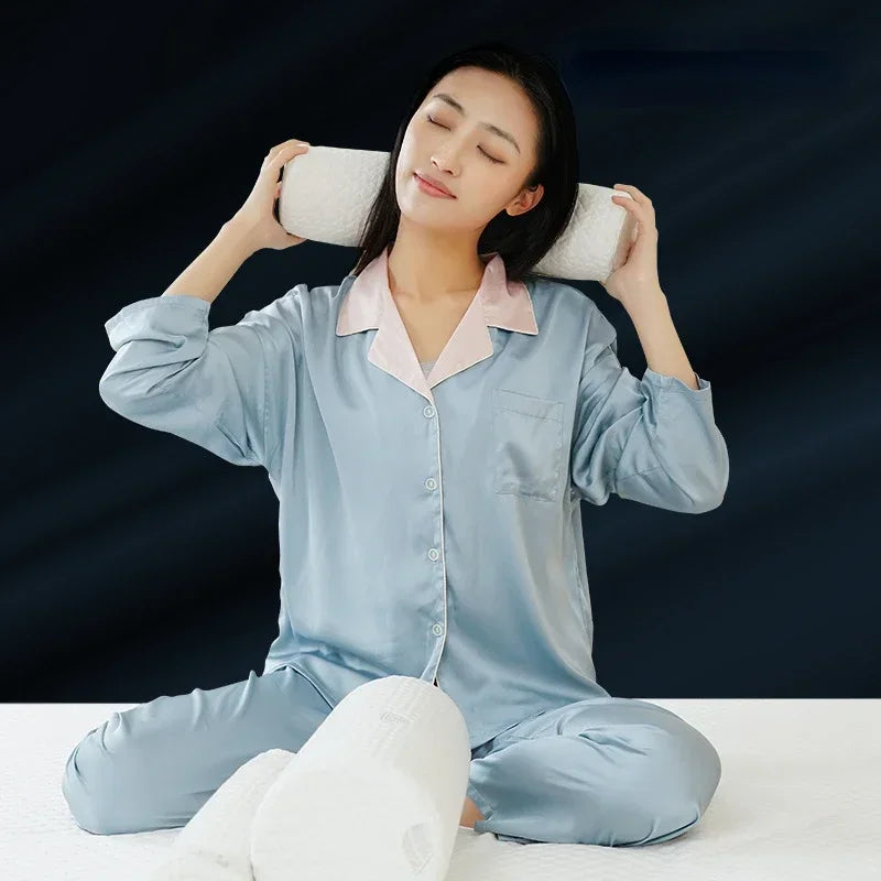 Afralia™ Round Memory Foam Pillow for Pain Relief and Relaxation