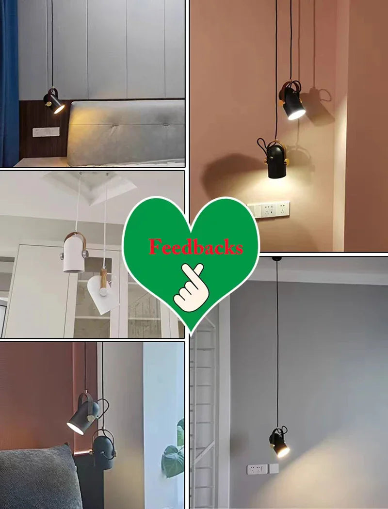 Afralia™ Rotatable Metal Pendant Lights Modern Spotlights for Home Decor Lighting