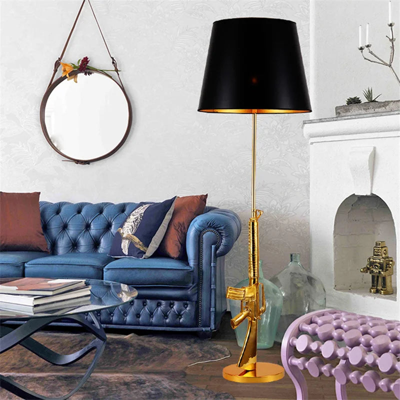 Afralia™ AK47 Gun Design Table Lamp - Modern Decor for Living Room and Bedside