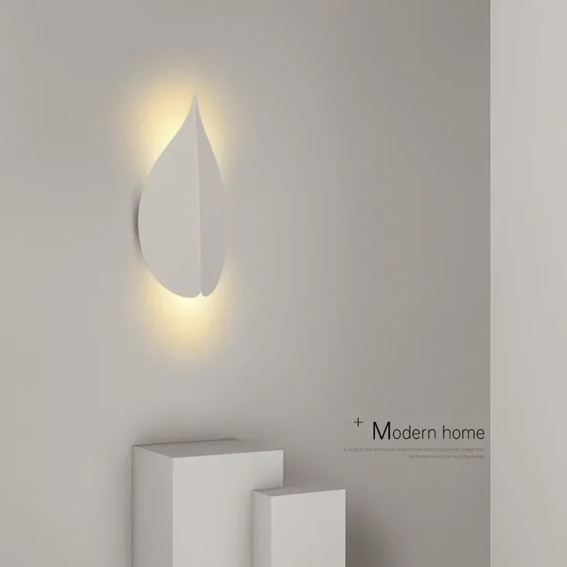 Afralia™ Nordic Leaf LED Wall Lamp for Modern Minimalist Indoor Decor
