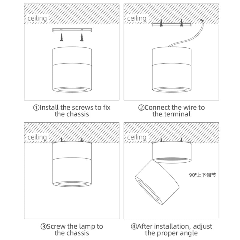 Afralia™ LED Downlight Spotlight Indoor Ceiling Lamp for Home Decor and Lighting