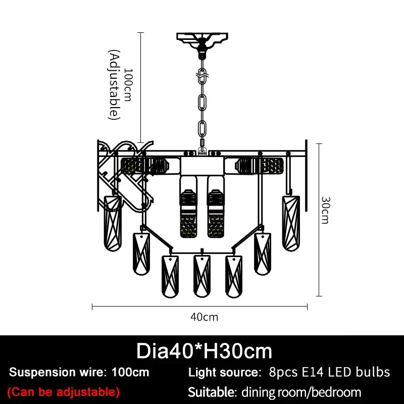 Afralia™ Smoky Gray LED Crystal Chandelier: Luxury Modern Lighting for Living Room, Bedroom, Kitchen