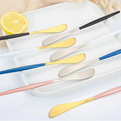 Afralia™ Stainless Steel Butter Knife Cheese Spreader Cutlery Flatware Breakfast Bread Tool