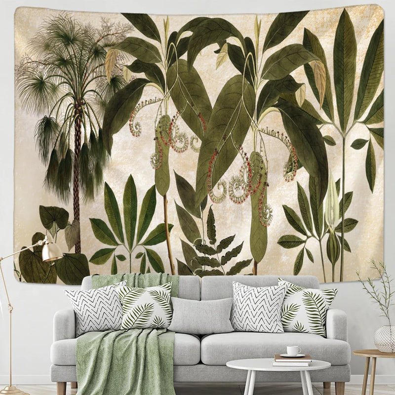 Tropical Banana Leaf Tapestry Wall Hanging by Afralia™ - Boho Chic Home Decor