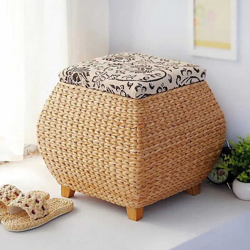 Afralia™ Storage Stool: Multifunctional Organizing Box & Footrest for Shoe Changing & Sofa Use