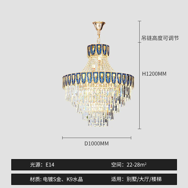 Afralia™ Shell Art Color Chandelier Luxury Lighting for Living & Dining Rooms