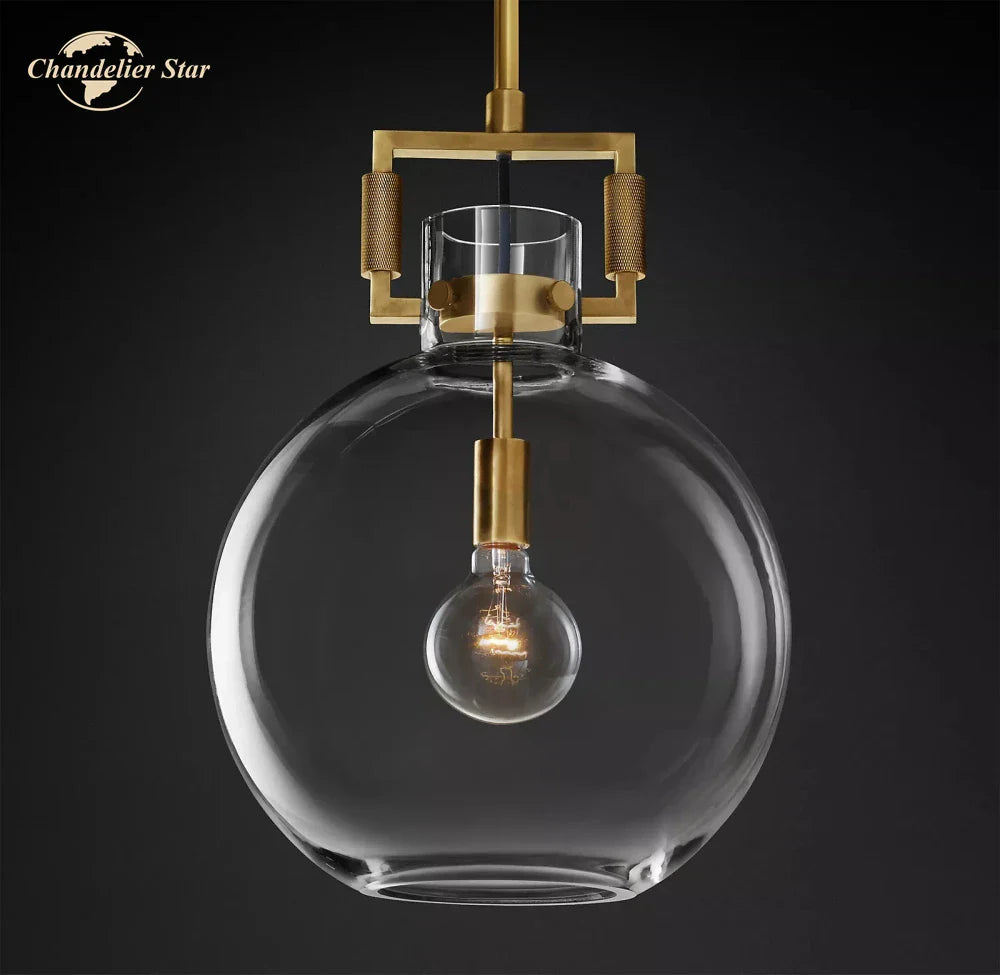 Afralia™ Glass Pendant Chandeliers Modern LED Hanging Lights for Living Room & Dining Room