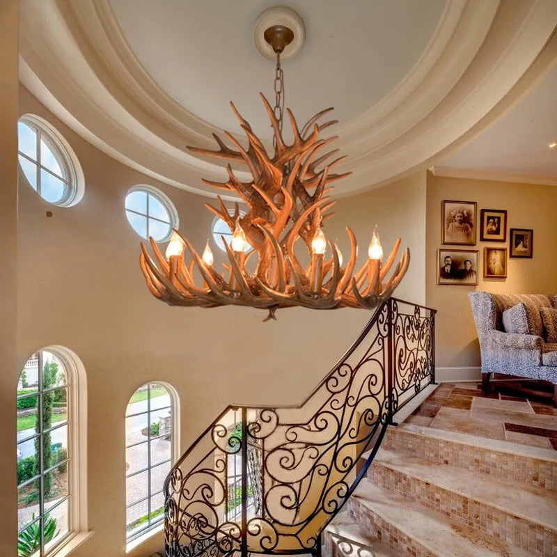 Afralia™ Antler Pendant Chandelier for Home Decor and Lighting Fixtures