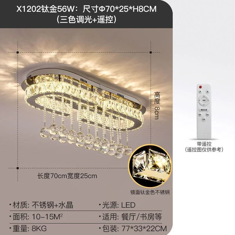 Afralia™ Luxury Crystal Dining Pendant Light - Modern, Creative, Personalized Lighting