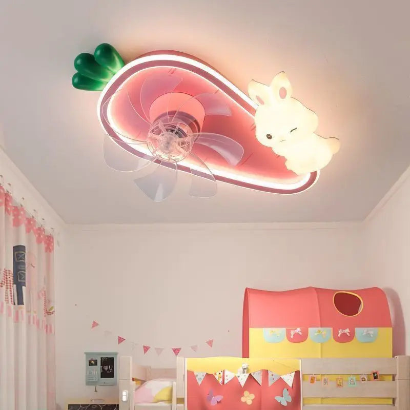 Afralia™ Girls Bedroom 360 Fan Light - 2024 New Design