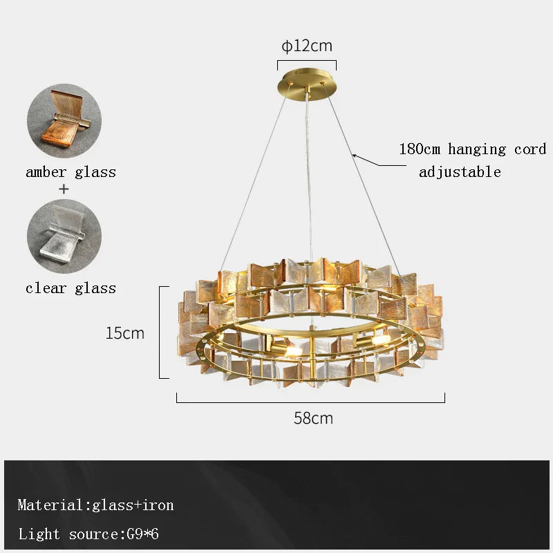 Afralia™ Blue Butterfly Glass LED Chandelier - Dimmable Indoor Decor Lamp